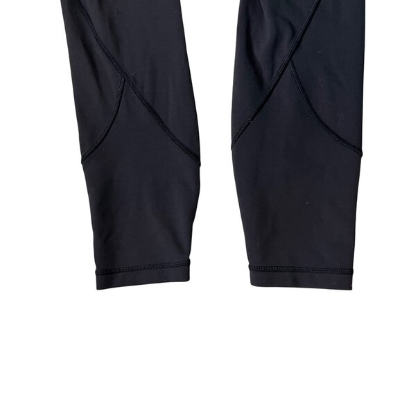 Lululemon In movement tights women's 2 black everlux HOLE in knee - Picture 3 of 10